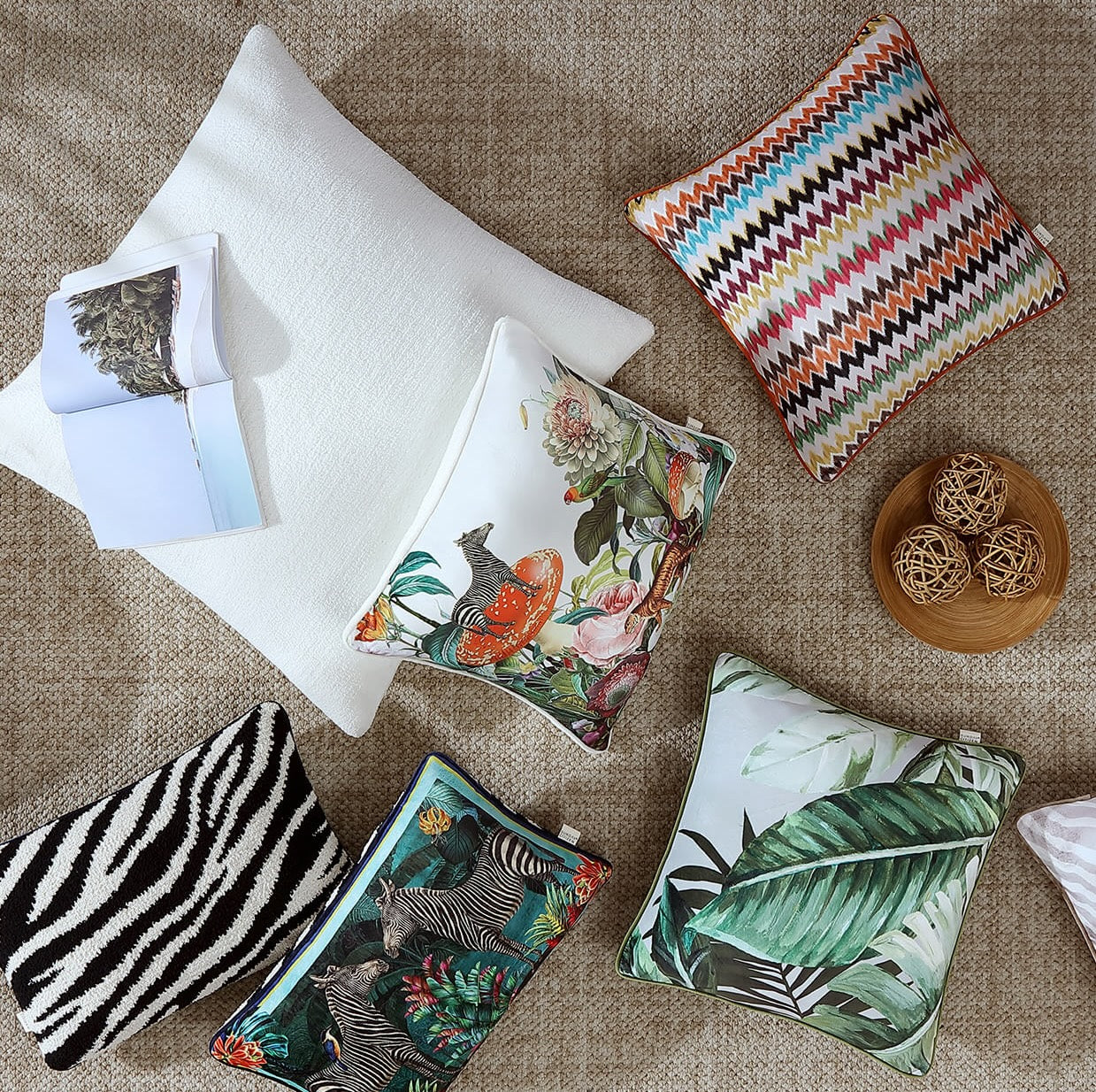 Sunday Citizen Foliage Greenery Throw Pillow