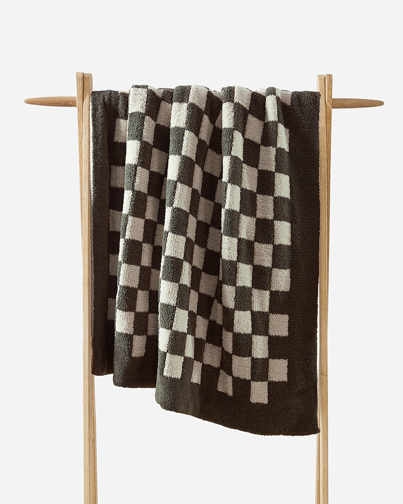 Sunday Citizen Checkerboard Throw Blanket (more Colors)