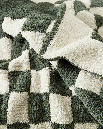 Sunday Citizen Checkerboard Throw Blanket (more Colors)