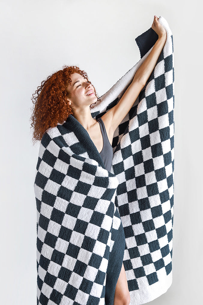 Sunday Citizen Checkerboard Throw Blanket (more Colors)