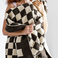 Sunday Citizen Checkerboard Throw Blanket (more Colors)