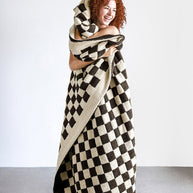 Sunday Citizen Checkerboard Throw Blanket (more Colors)