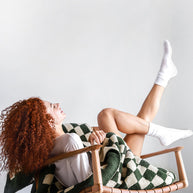 Sunday Citizen Checkerboard Throw Blanket (more Colors)