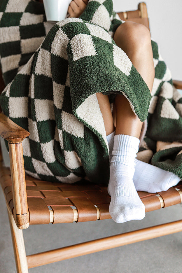 Sunday Citizen Checkerboard Throw Blanket (more Colors)