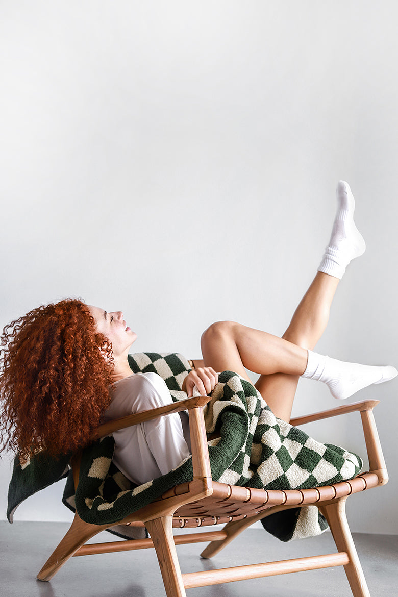 Sunday Citizen Checkerboard Throw Blanket (more Colors)