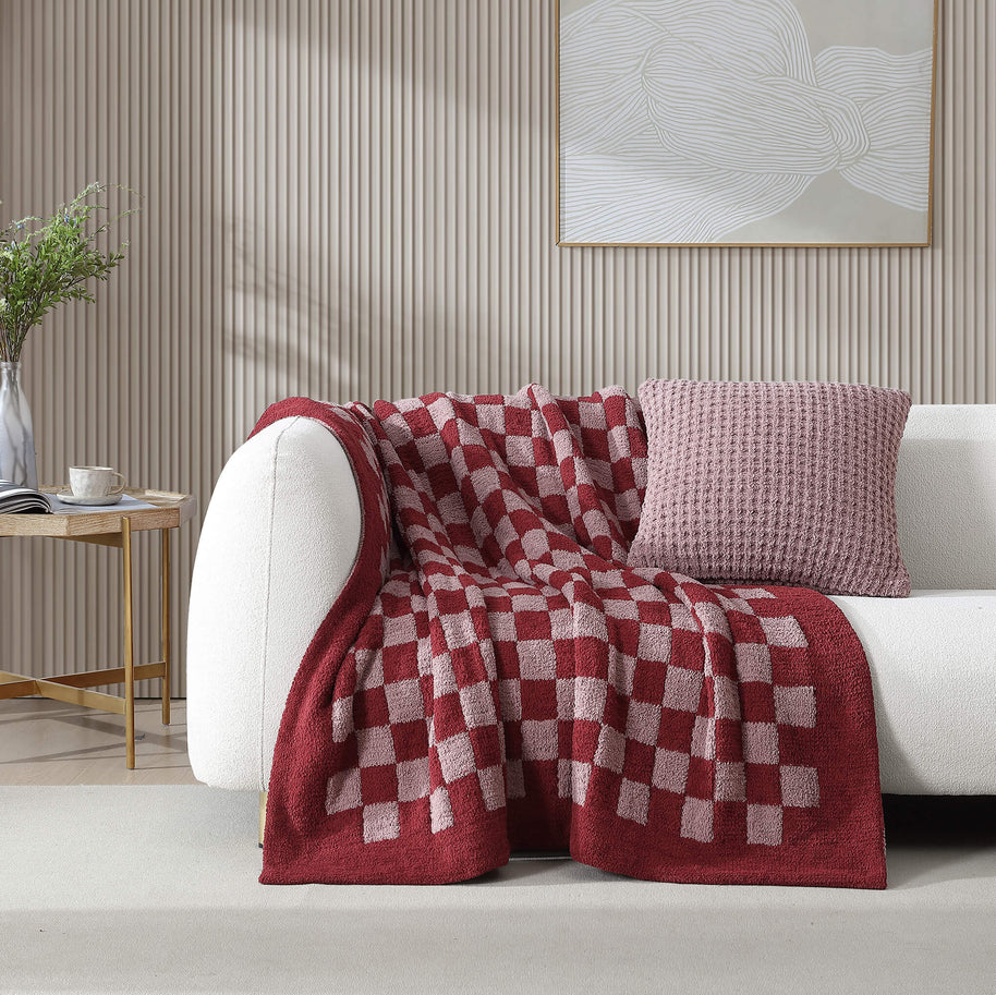 Sunday Citizen Checkerboard Throw Blanket (more Colors)
