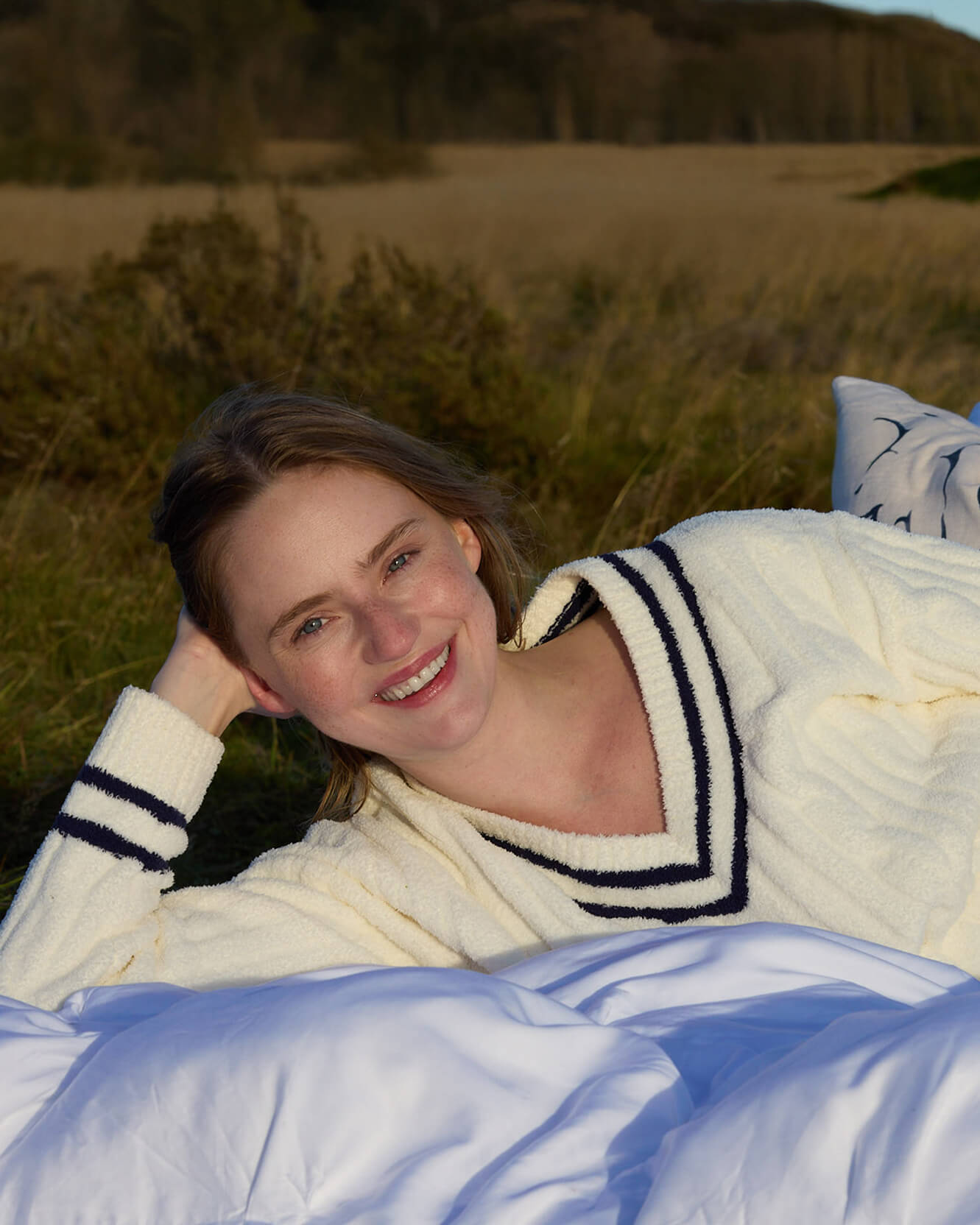 Sunday Citizen Snug Lite Braided V- Neck Pullover (more Colors)