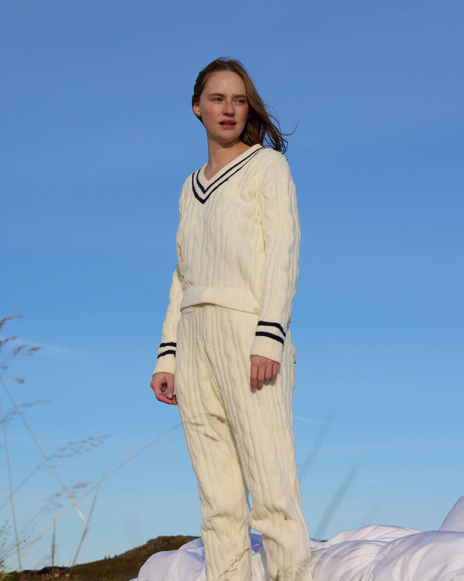 Sunday Citizen Snug Lite Braided V- Neck Pullover (more Colors)