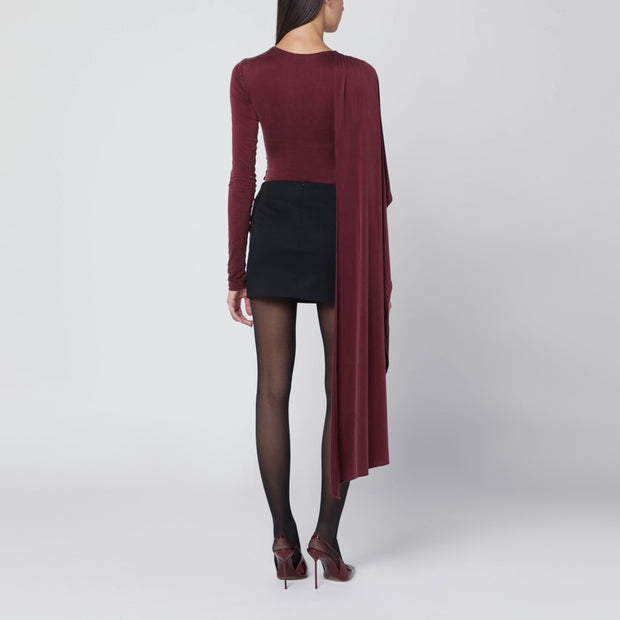 THE ANDAMANE Xenia Rouge Noir Bodysuit