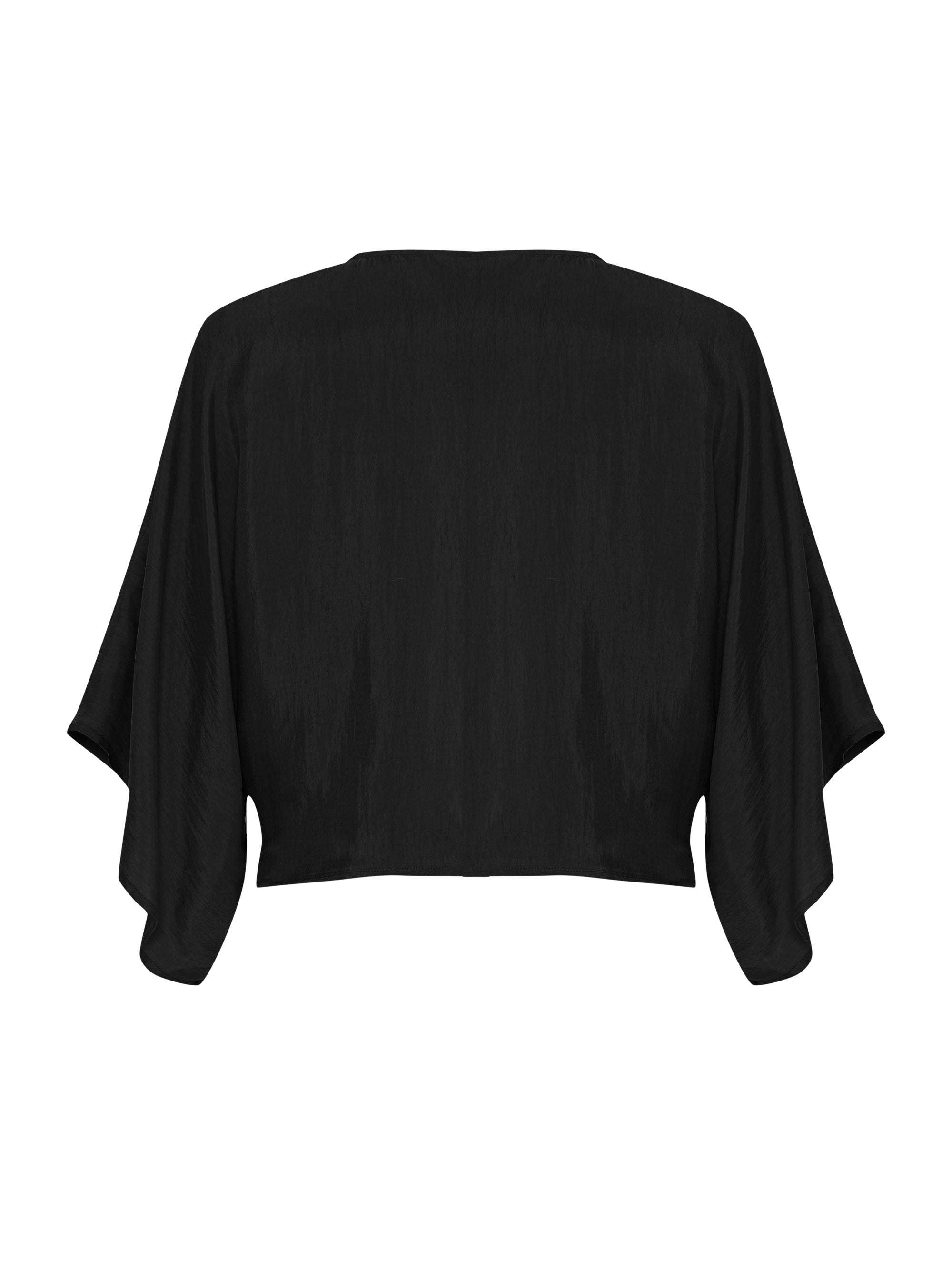 The Handloom Lucid Knot Top - Black