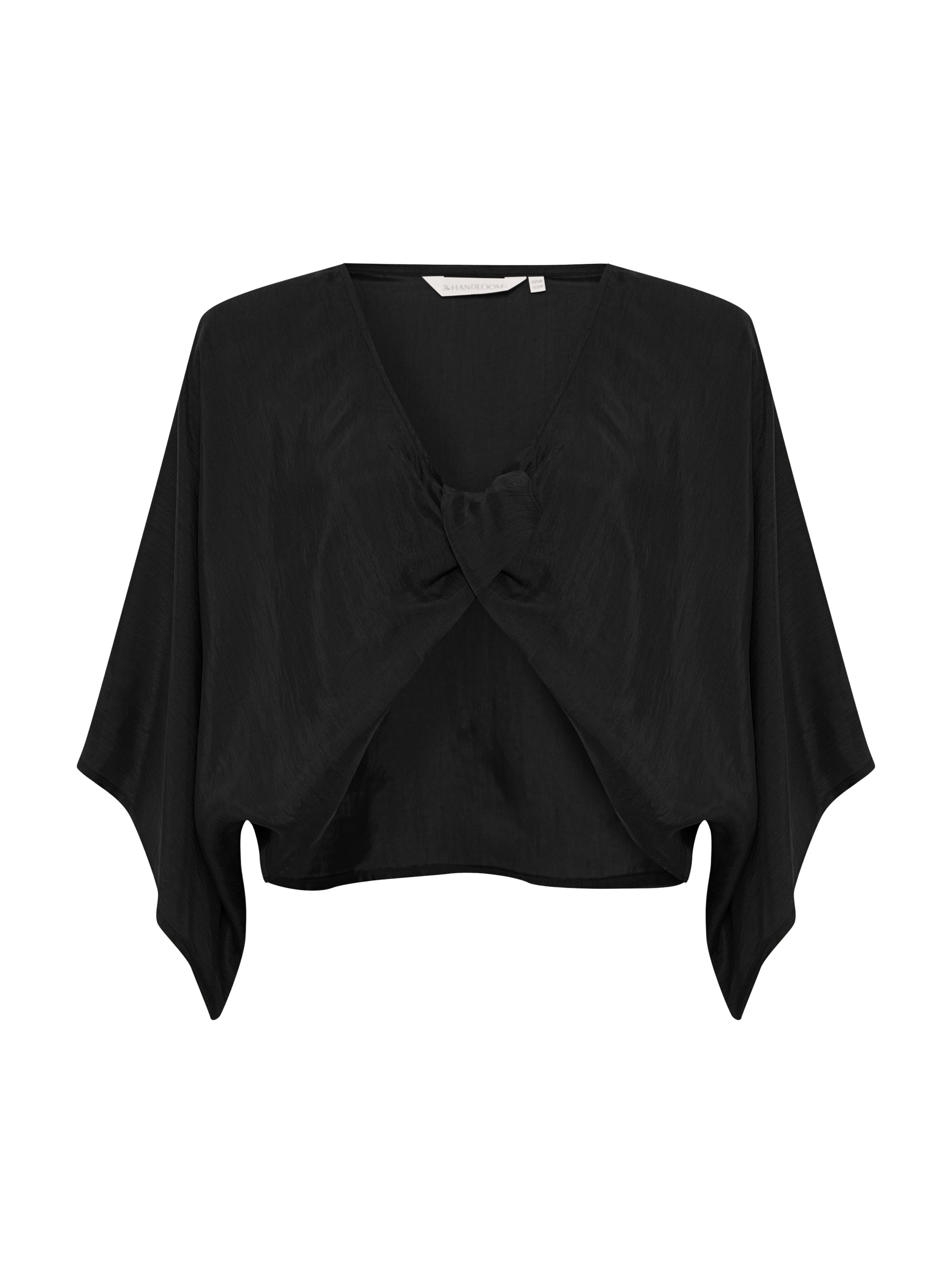 The Handloom Lucid Knot Top - Black
