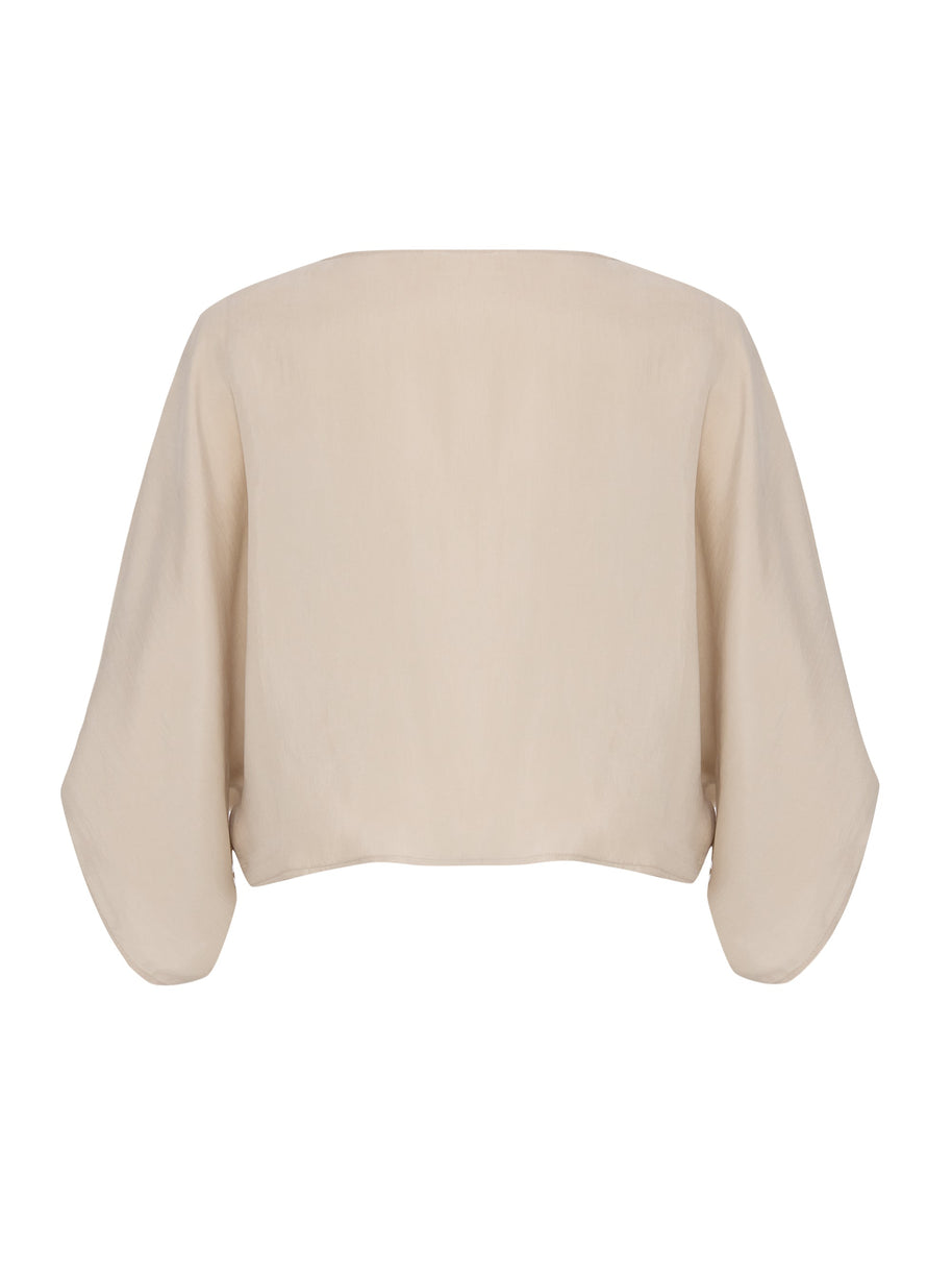 The Handloom Lucid Knot Top - Sand