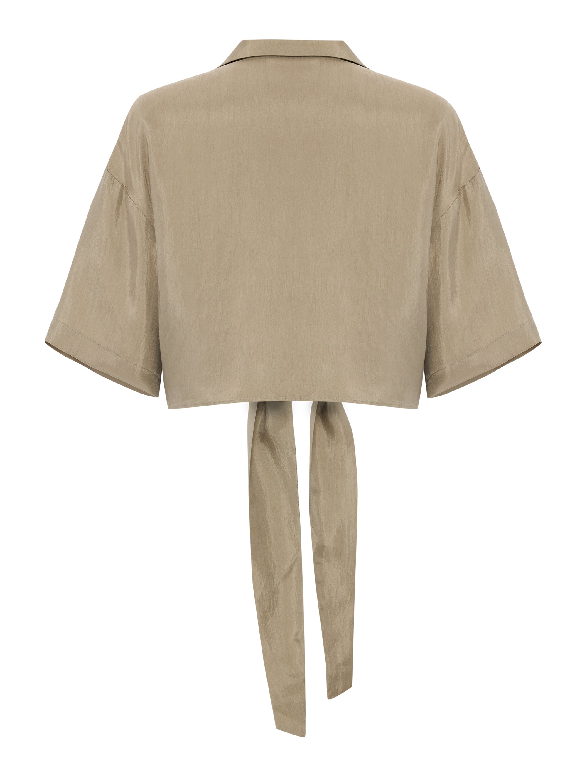 The Handloom Lucid Tie Shirt - Khaki Green