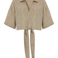 The Handloom Lucid Tie Shirt - Khaki Green