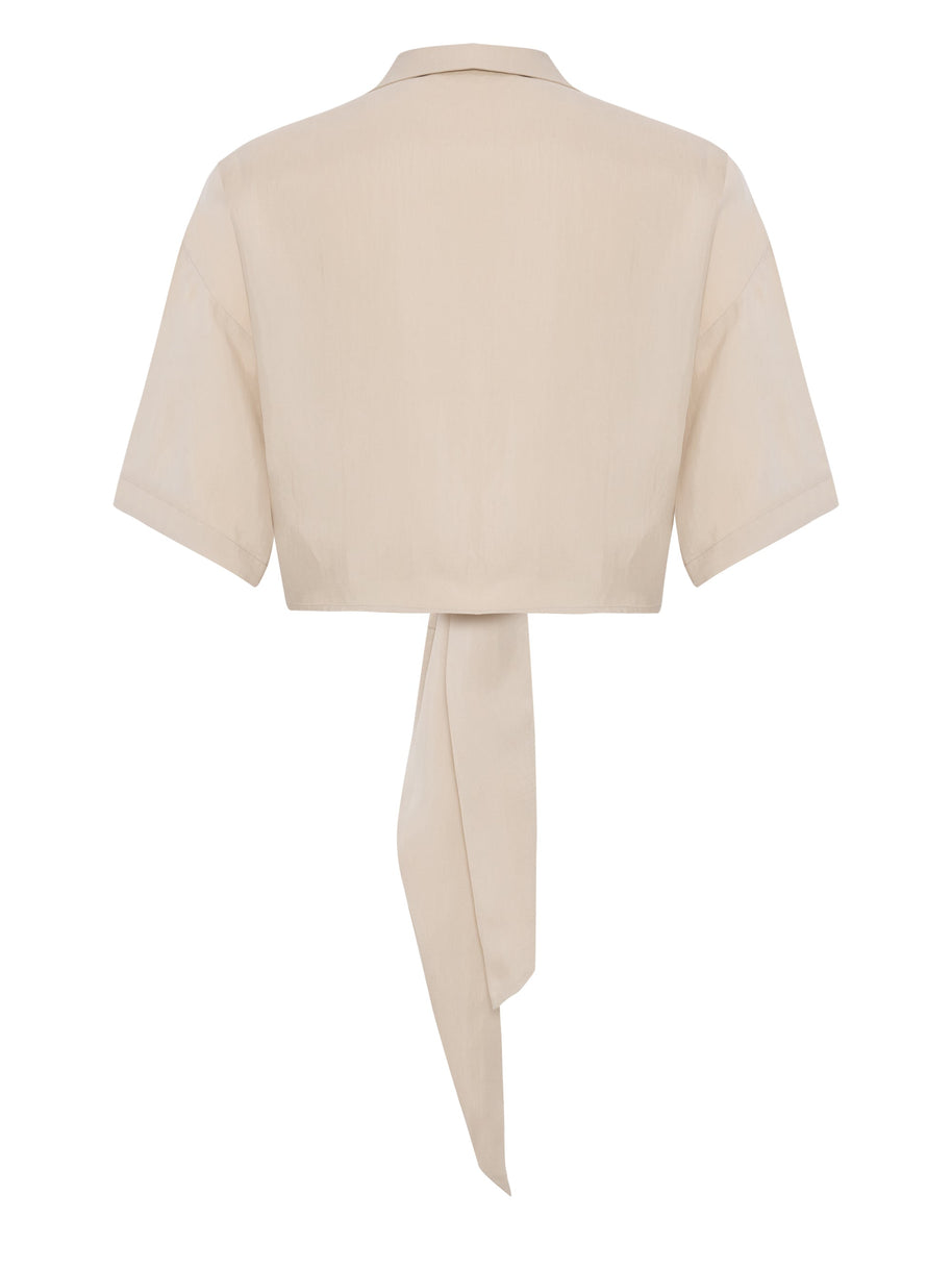 The Handloom Lucid Tie Shirt - Sand