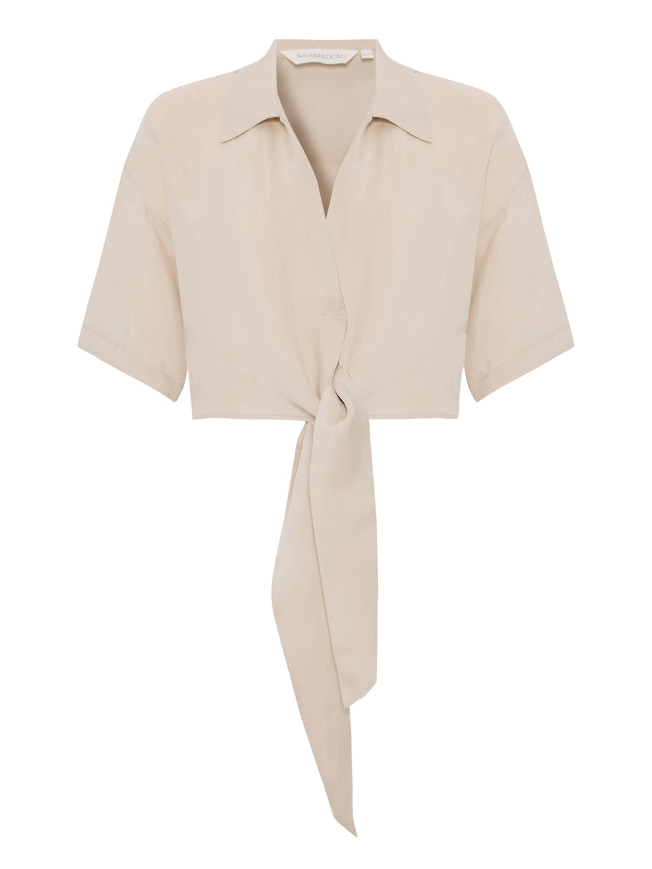 The Handloom Lucid Tie Shirt - Sand