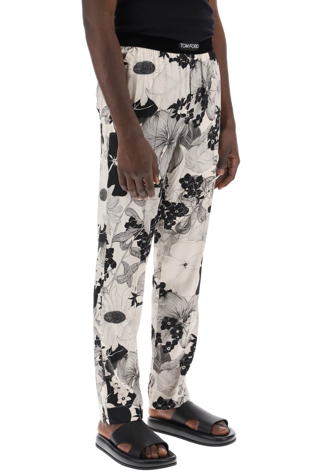 Tom Ford Pajama Pants In Floral Silk