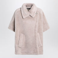 Max Mara Beige Alpaca And Wool Teddy Cape