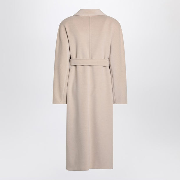 Max Mara Beige Double-breasted Coat In Wool And Cashmere