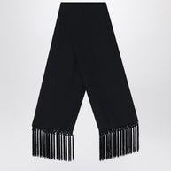 Taller Marmo Black Scarf With Fringes