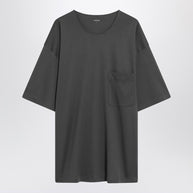 LEMAIRE Charcoal Grey Cotton And Silk T-shirt