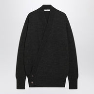 LEMAIRE Brown Alpaca Wrap Cardigan