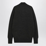 LEMAIRE Brown Alpaca Wrap Cardigan