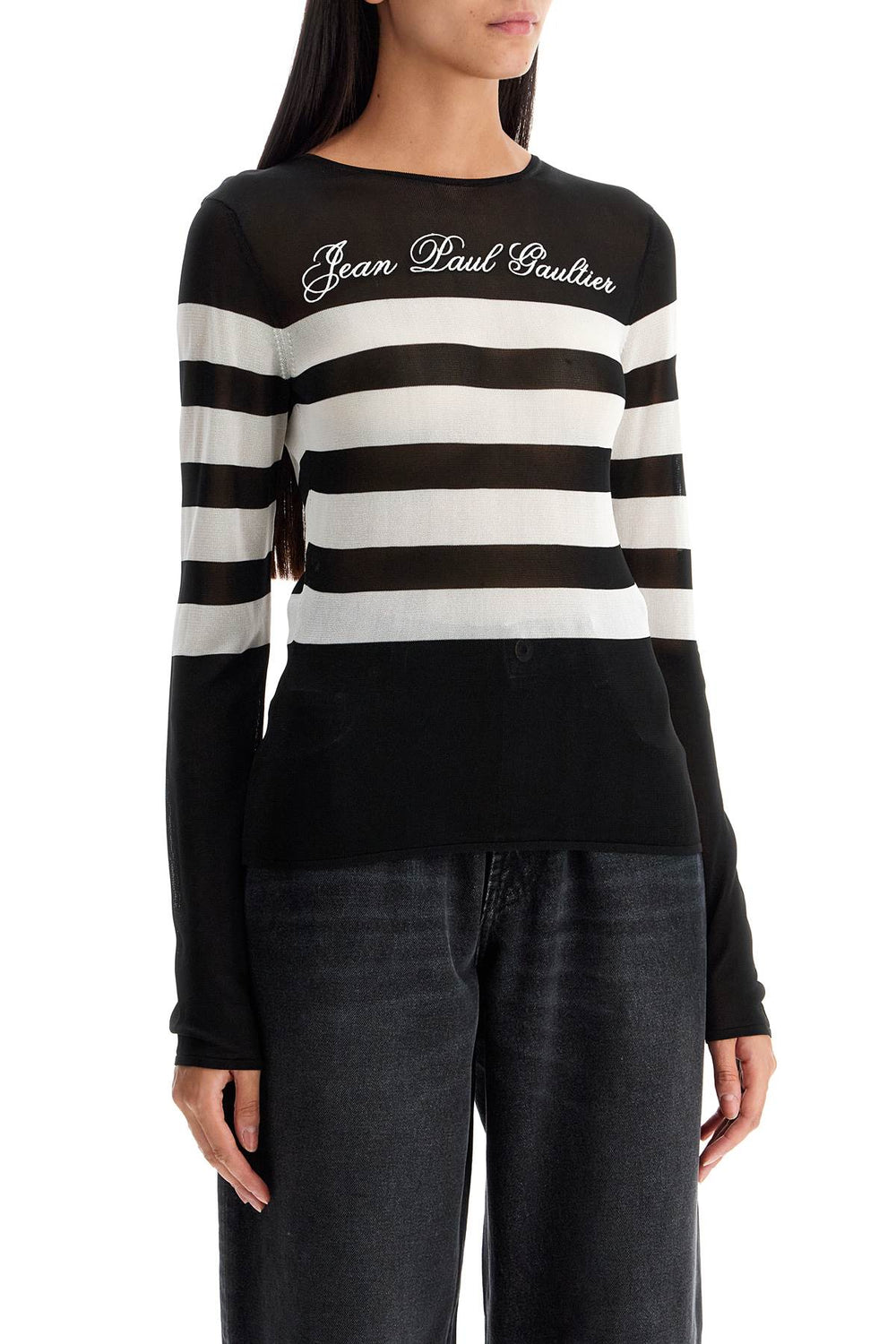 JEAN PAUL GAULTIER Lightweight Signature Striped Sweater