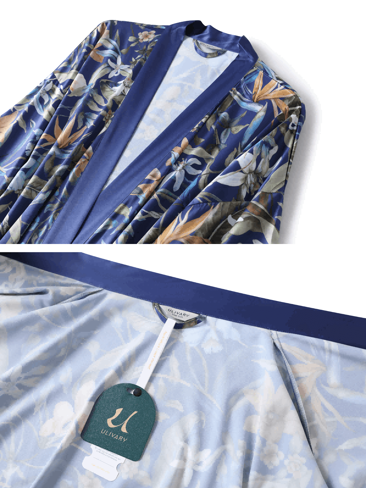 Ulivary Tassels Floral Kimono Robe