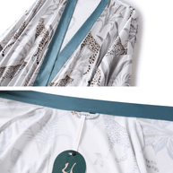 Ulivary Tassels Leopard Kimono Robe