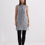 Reistor The Cotton Tweed Shift Dress in Grey