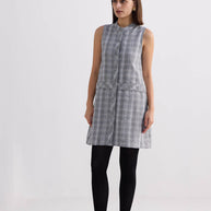 Reistor The Cotton Tweed Shift Dress in Grey