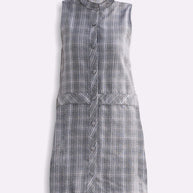 Reistor The Cotton Tweed Shift Dress in Grey