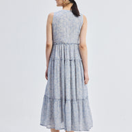 Reistor The Perfect Resort Floral Maxi in Periwinkle Blue