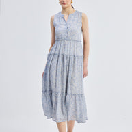 Reistor The Perfect Resort Floral Maxi in Periwinkle Blue