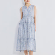 Reistor The Perfect Resort Floral Maxi in Periwinkle Blue