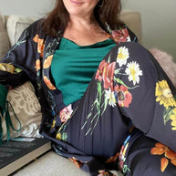 Ulivary Floral Pajama Set 3 Pcs