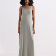 Reistor Tie-Detail Maxi Dress in Light Olive
