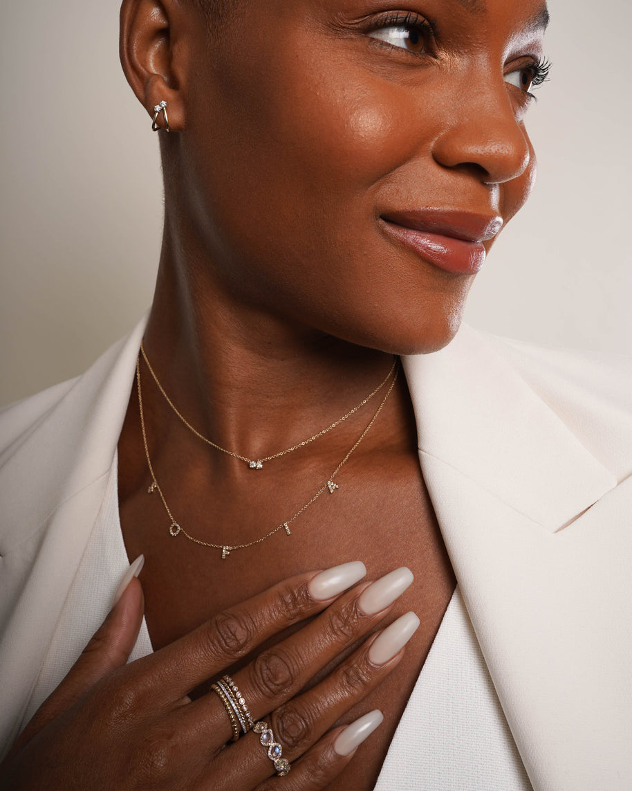 Zoe Lev Diamond Toi Et Moi Necklace
