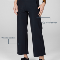 KiraGrace TRAVELER ANKLE PANT: BLACK TRAVELFLEX