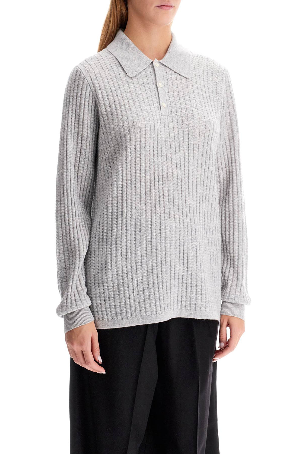 Guest In Residence Polo-inspired Pullover Sweater