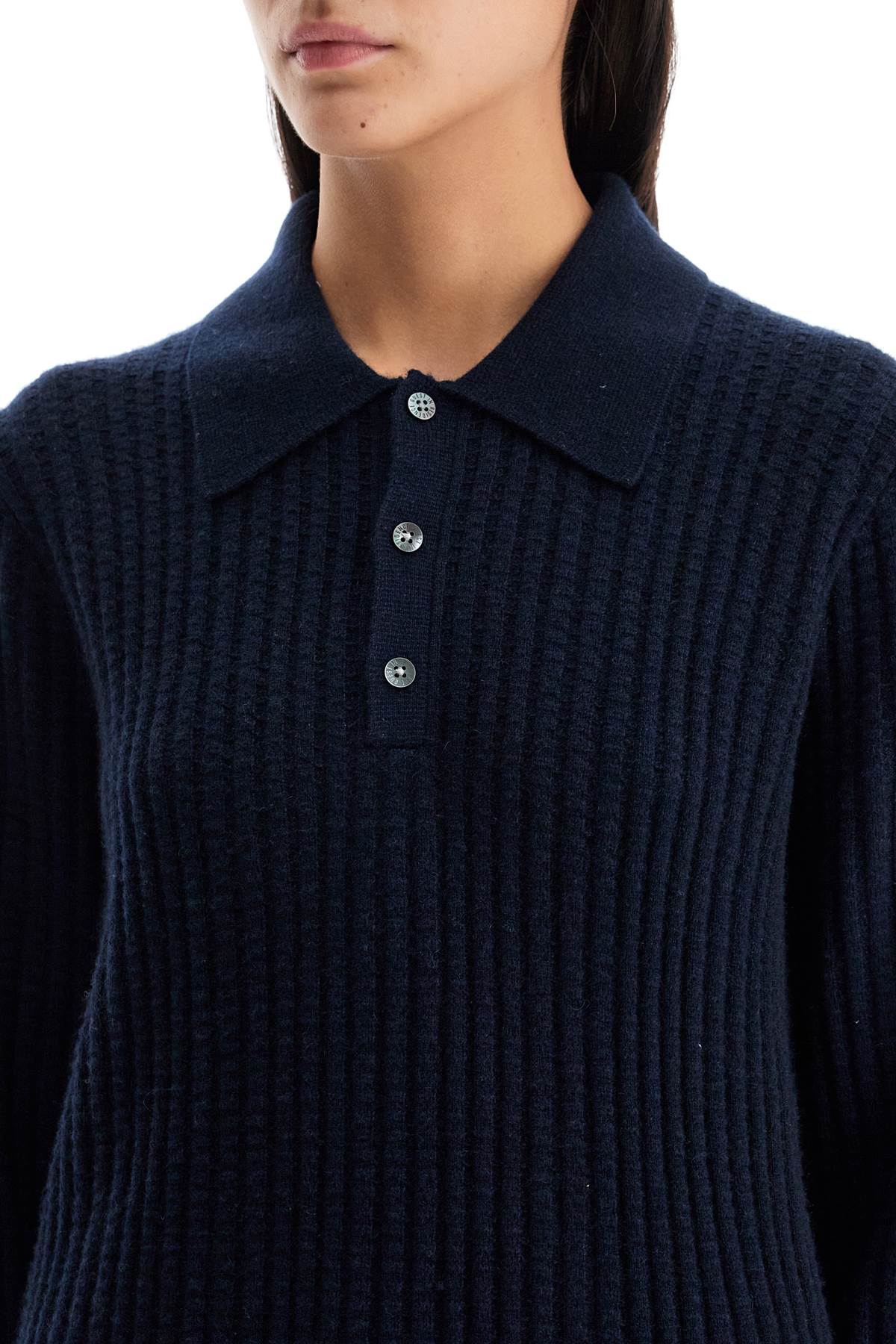 Guest In Residence Polo-inspired Pullover Sweater