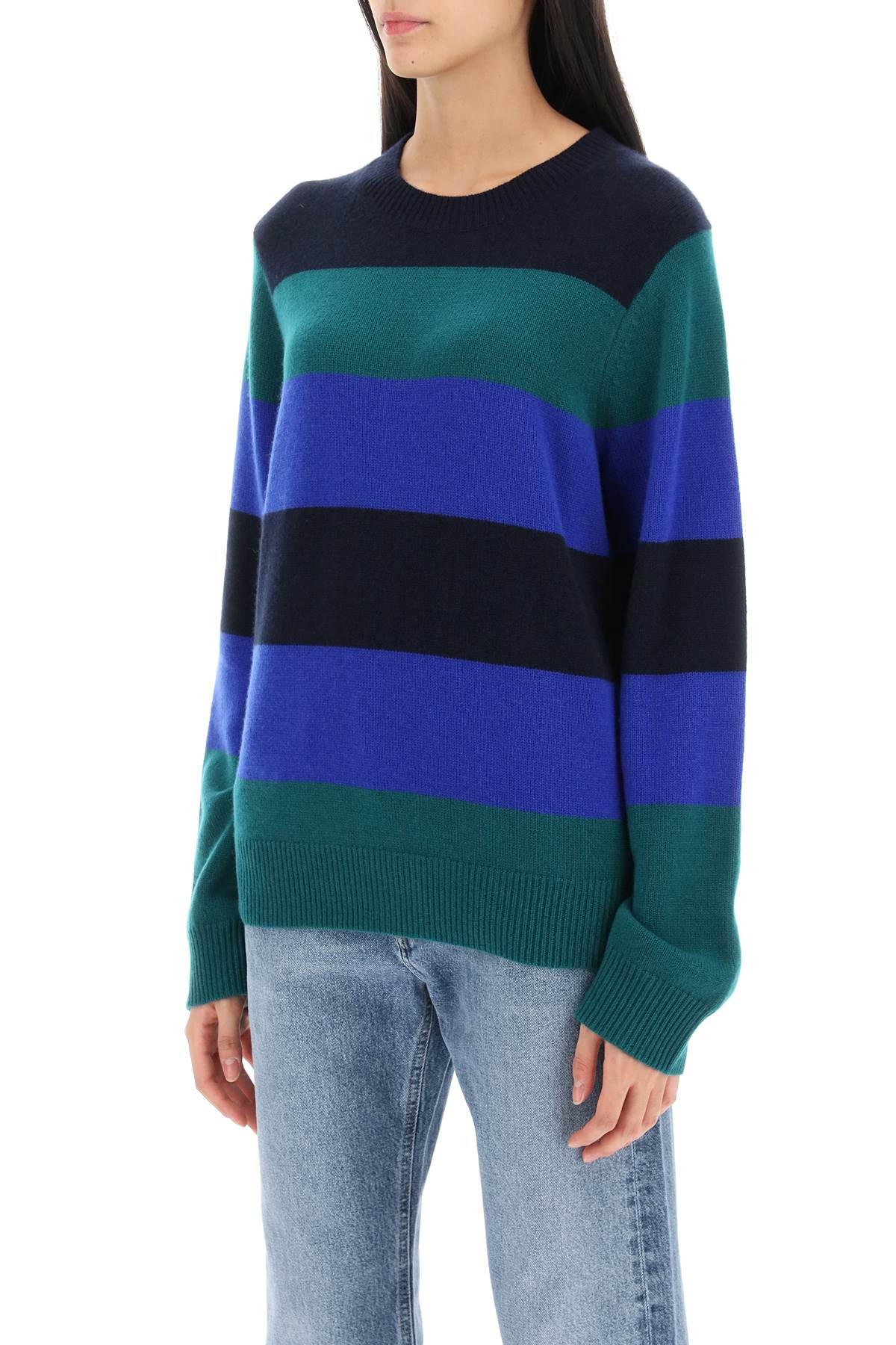 Guest In Residence Striped Cashmere Sweater