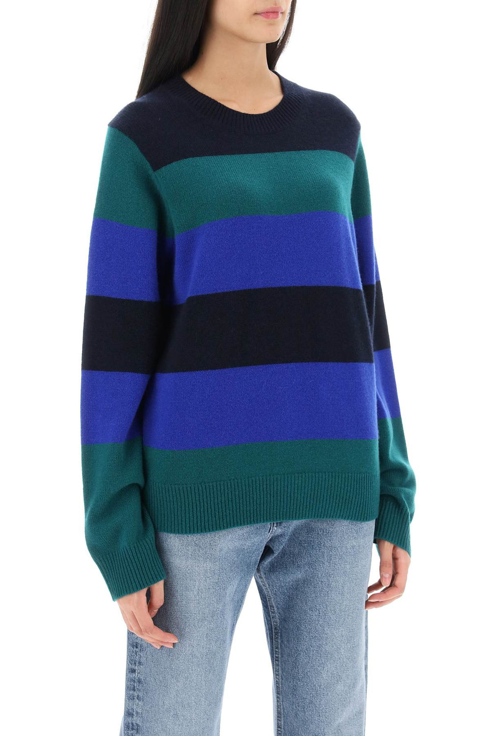 Guest In Residence Striped Cashmere Sweater