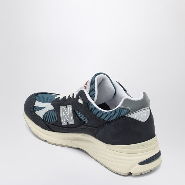 New Balance Navy Blue/white Sneaker Made In UK 991v2