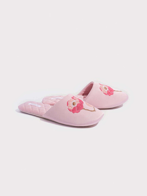 Soft Sole Floral Print Slippers (More Colors)