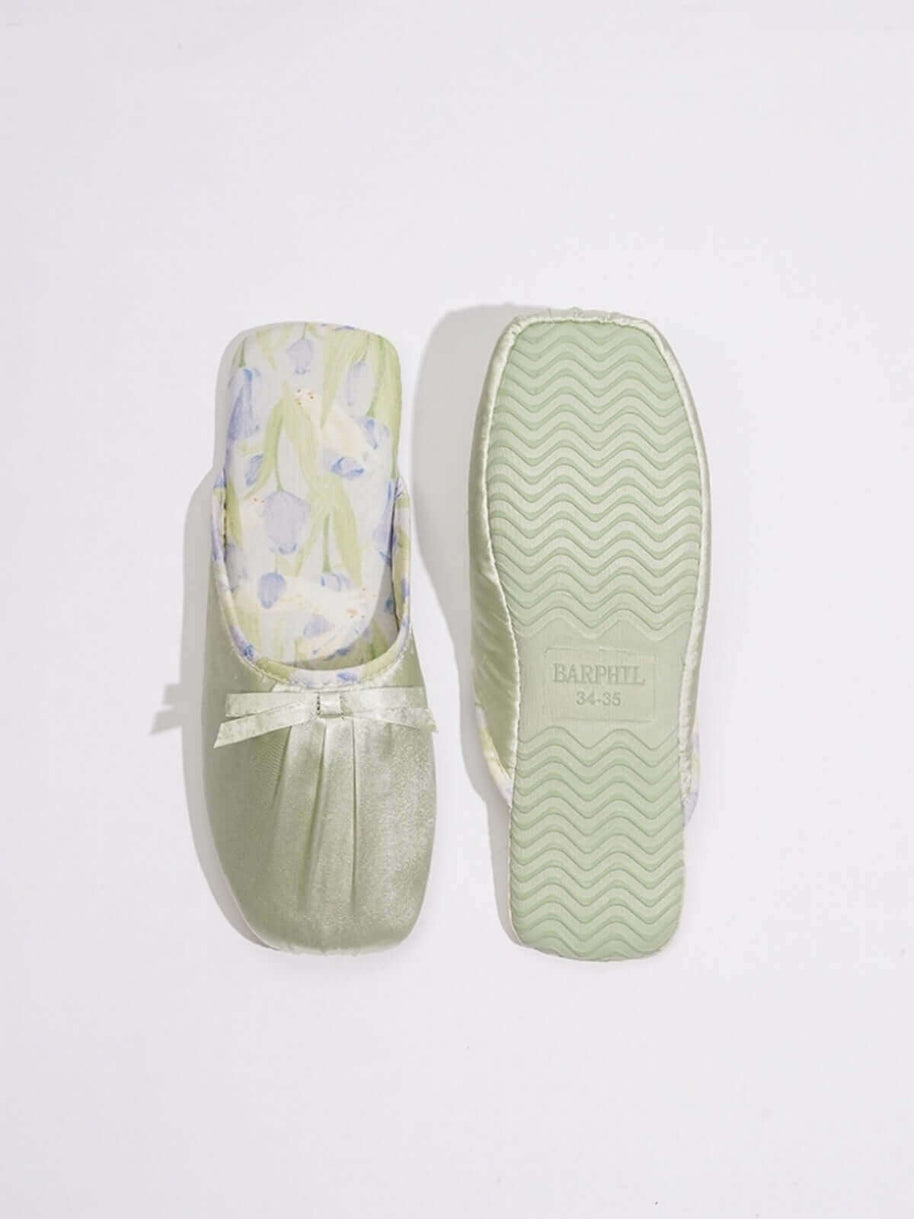 Ulivary Ink Floral Print Slippers (more colors)