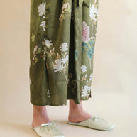Ulivary Ink Floral Print Slippers (more colors)