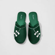 Ulivary Qipao Collar Buckle Asian Style Slippers