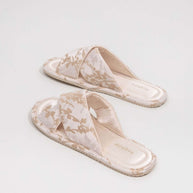 Ulivary Classic Cross-Strap Embroidery Slippers (more colors)